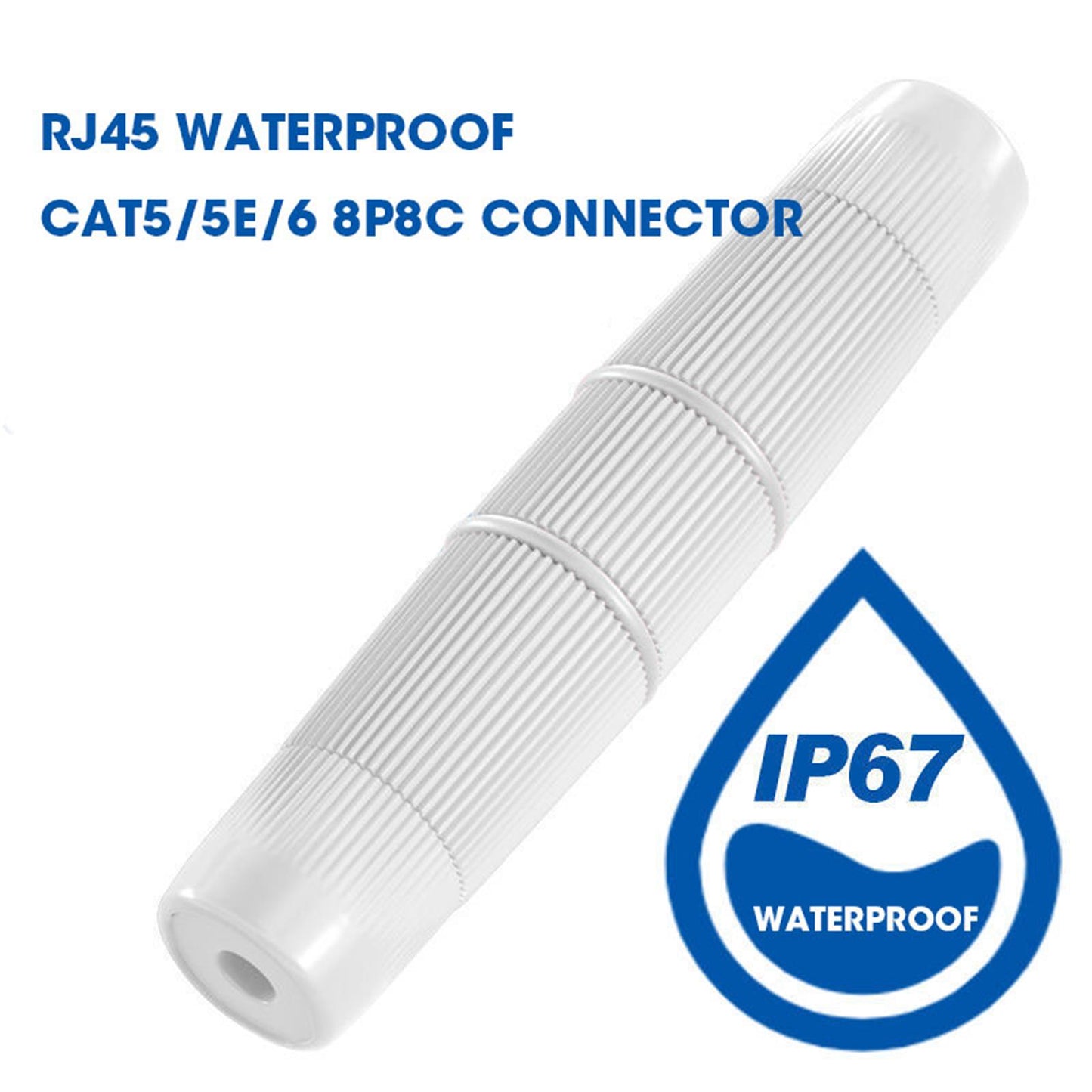 Экранированный водонепроницаемый разъем RJ45 ZoeRax IP68 Cat5/5e/6 8P8C Ethernet LAN-кабель-соединитель «мама-мама» для наружного использования