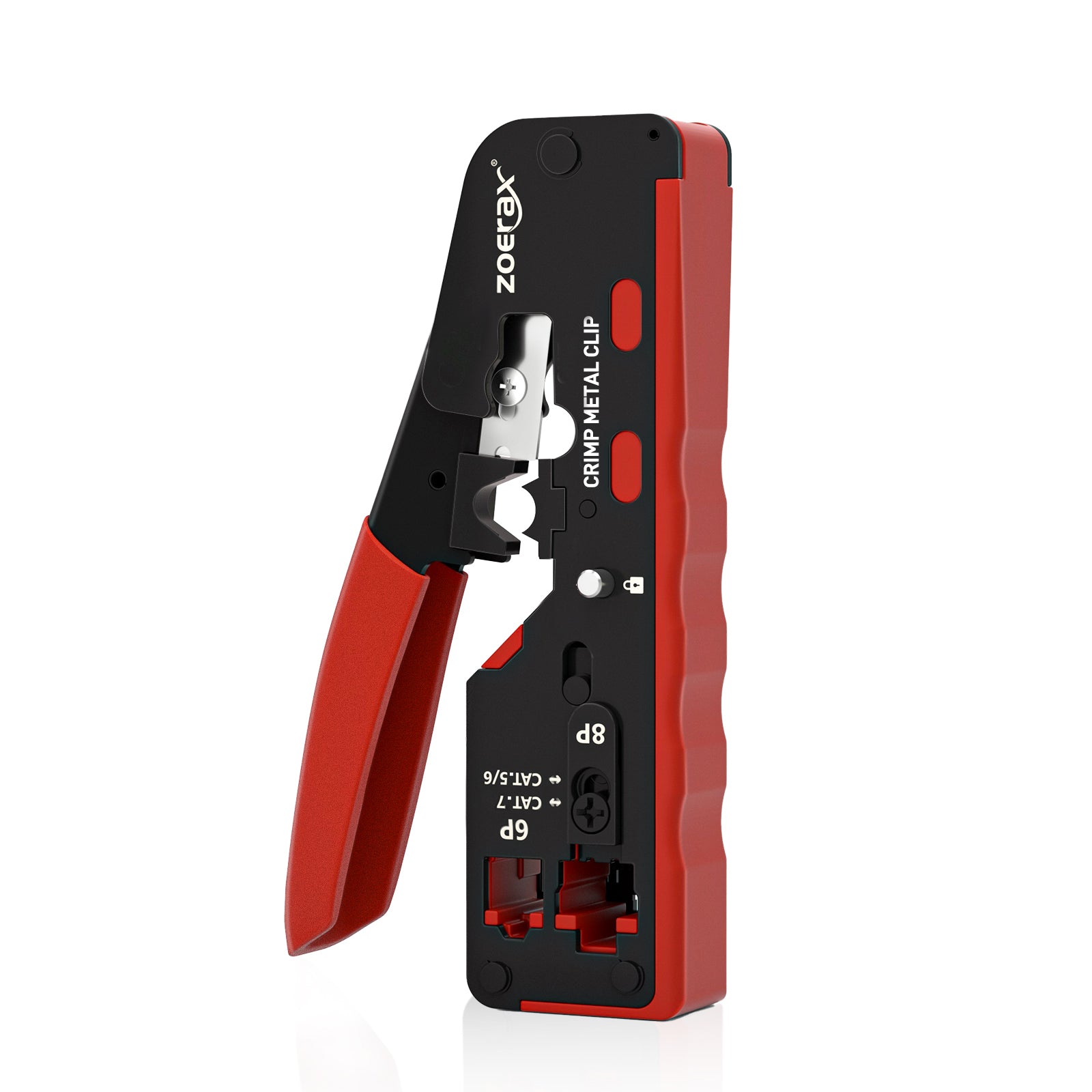 ZoeRax All-in-One Pass Through Crimper for RJ45 RJ12 RJ11 Standard and