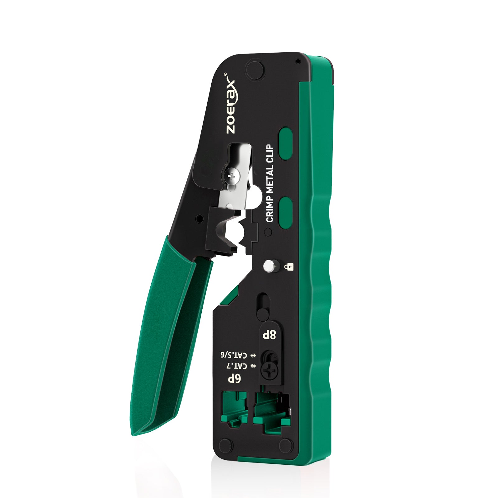 ZoeRax All-in-One Pass Through Crimper for RJ45 RJ12 RJ11 Standard and