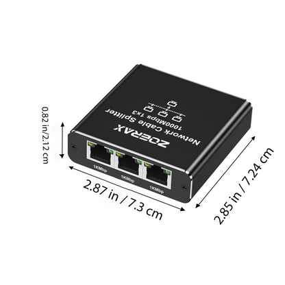 ZoeRax RJ45 분배기 1~2/3/4 이더넷 어댑터 인터넷 네트워크 케이블 연장기 RJ45 커플러 PC 노트북 TV 박스 라우터