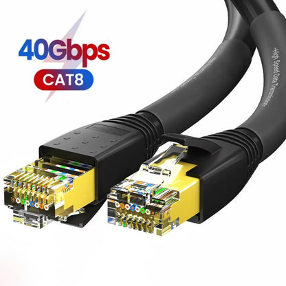 ZoeRax CAT8 Ethernet Cable 24AWG 40Gbps 2000Mhz Heavy Duty High Speed Gigabit SFTP Lan Network Internet Cables, Outdoor&Indoor
