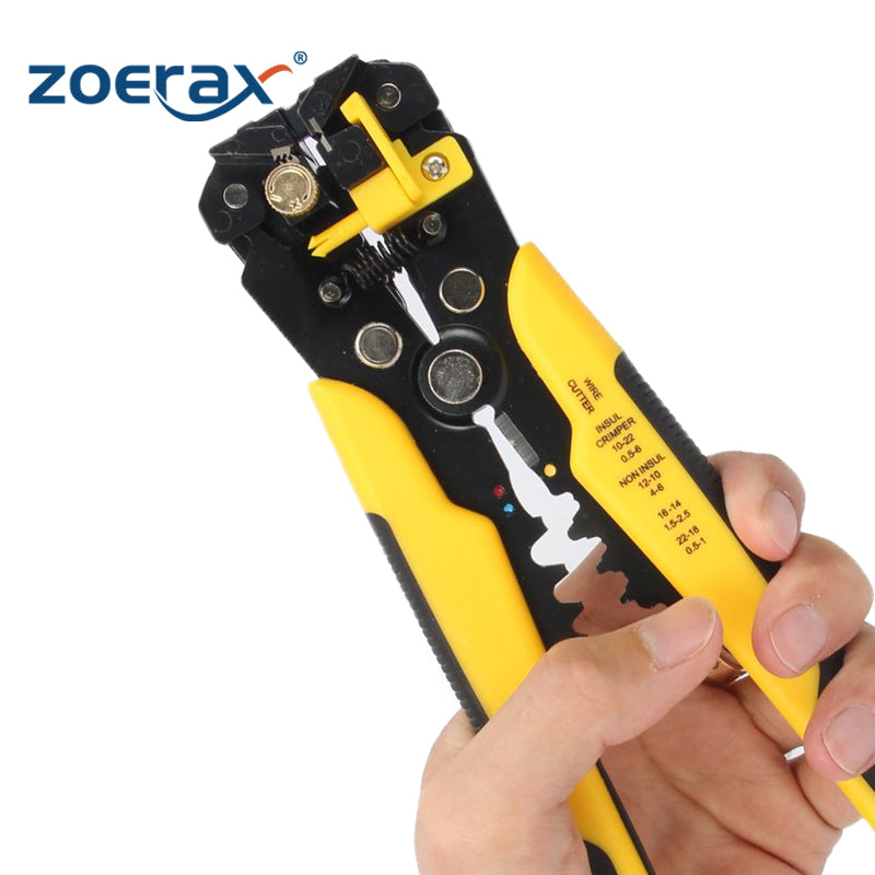 3 in 1 Automatic High Carbor Steel Wire Stripper Tools for 10-24 AWG Wire Lan Cable