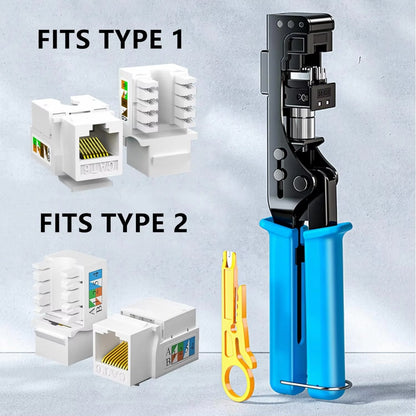 Инструмент для заделки кабеля ZoeRax Keystone Jack 90 Degree, специальный модульный адаптер для CAT5/5e и CAT6/6A, быстрозажимной инструмент