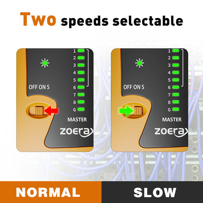 Network Cable Tester RJ45 LAN Cable Test Support POE for RJ45 Cat5 Cat5e Cat6 Cat6a Cat7 UTP/Shielded Cable and RJ11 RJ12 ethernet Cable Tester （Battery not Included）