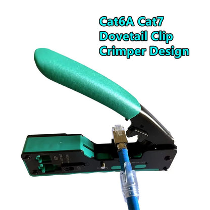 ZoeRax RJ45 패스스루 크림프 툴 키트 이더넷 크림퍼 Cat5 Cat5e Cat6 Cat6A Cat7 크림핑 툴 키트 RJ45 RJ11 와이어 스트리퍼 