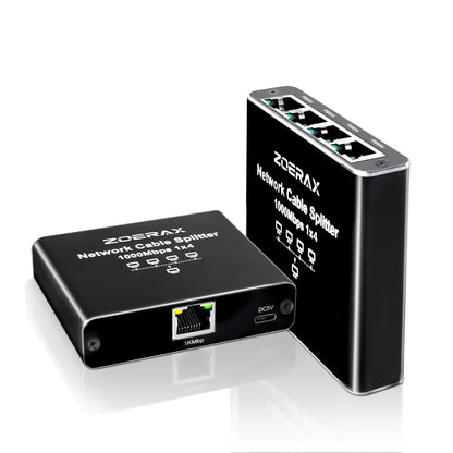 ZoeRax RJ45 분배기 1~2/3/4 이더넷 어댑터 인터넷 네트워크 케이블 연장기 RJ45 커플러 PC 노트북 TV 박스 라우터