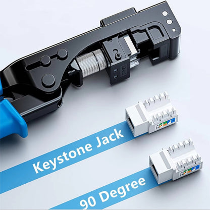 Инструмент для заделки кабеля ZoeRax Keystone Jack 90 Degree, специальный модульный адаптер для CAT5/5e и CAT6/6A, быстрозажимной инструмент
