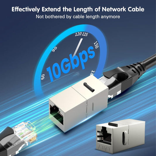 24-Pack CAT7 Coupler RJ45 Keystone Shielded Coupler, Shielded Female to Female RJ45 Inline Coupler Keystone Jack