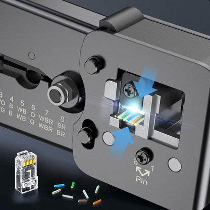 Комплект из 100 сквозных разъемов RJ45 Cat6. Модульные вилки RJ45 для одножильного или многожильного кабеля UTP. 