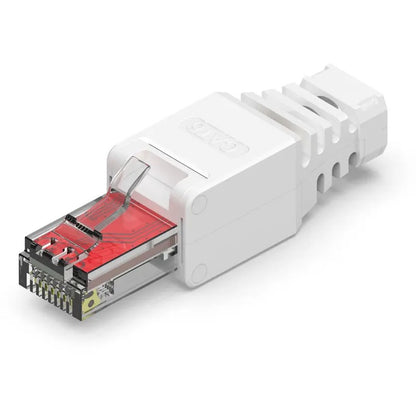 ZoeRax 10PCS Tool Free RJ45 CAT6 Connector Ethernet Termination Plugs, 23AWG to 26AWG Cable Internet Plug Installation Toolless