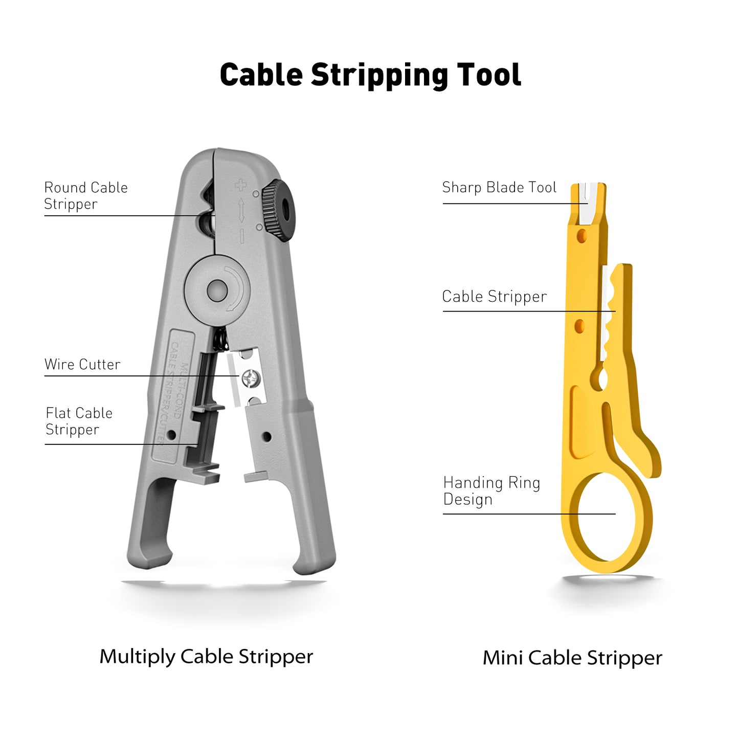 이더넷 크림핑 도구 키트 RJ45 크림핑 도구, 케이블 테스터, 멀티플라이 스트리퍼, 블레이드, 50개 Cat 6 패스스루 커넥터 및 스트레인 릴리프 부츠가 포함된 CAT5 Cat5e Cat6 RJ45 크림핑 도구 키트 