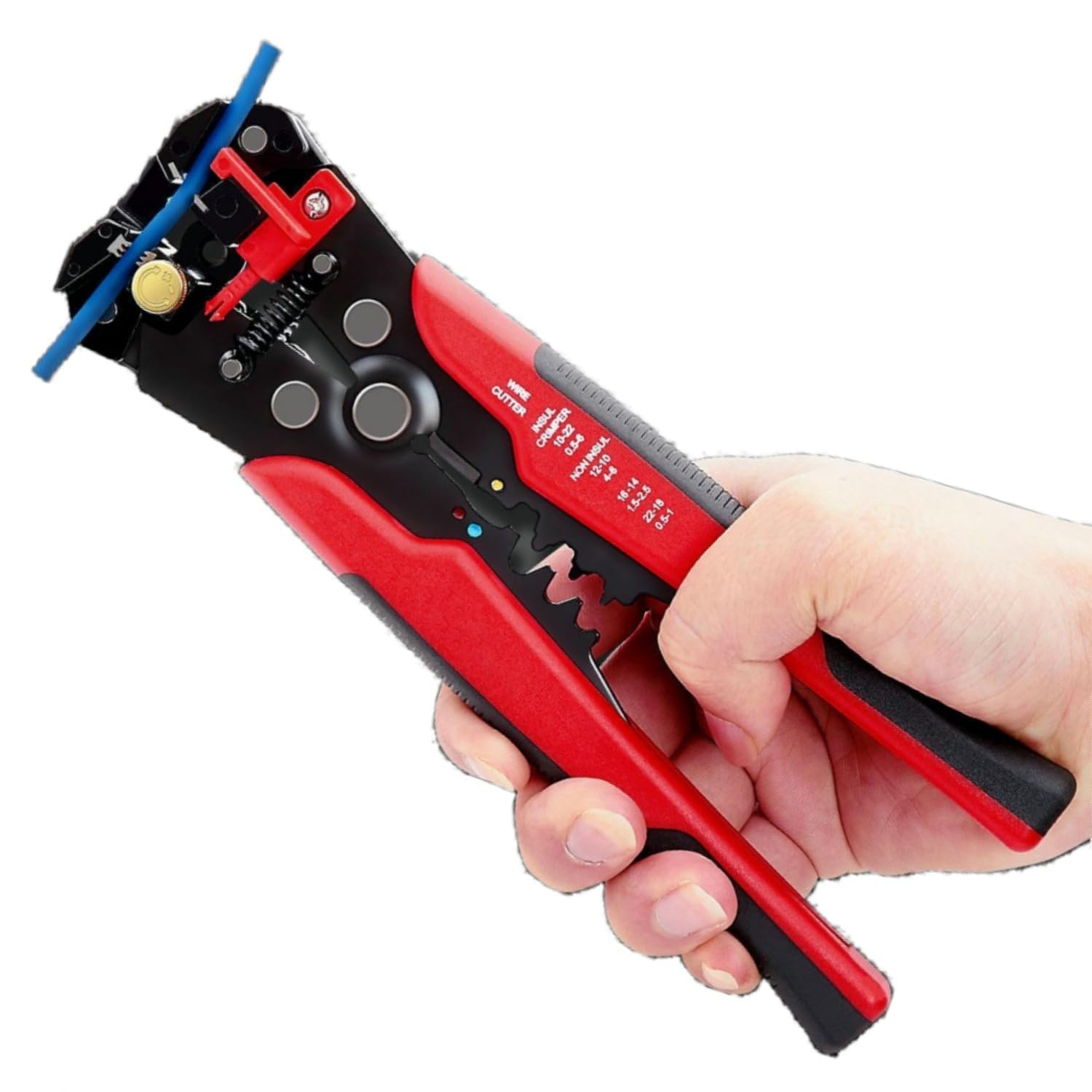 3 in 1 Automatic High Carbor Steel Wire Stripper Tools for 10-24 AWG Wire Lan Cable