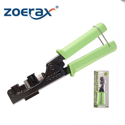 Инструмент для заделки кабеля ZoeRax Keystone Jack 90 Degree, специальный модульный адаптер для CAT5/5e и CAT6/6A, быстрозажимной инструмент