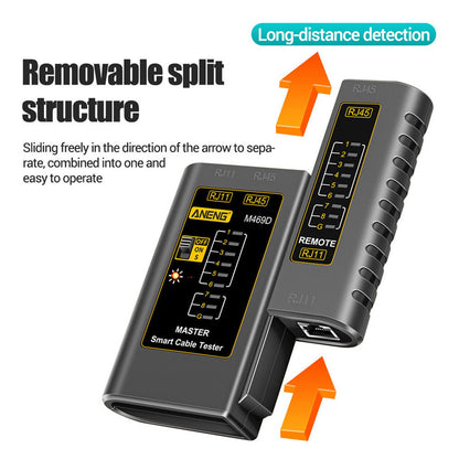 ZoeRax Network Cable Tester rj45 RJ11 Network LAN Ethernet RJ45 Cable Tester tool LAN Networking Tool network Repair