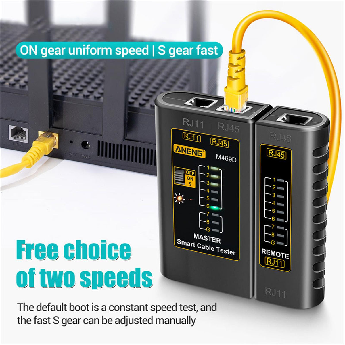 ZoeRax Network Cable Tester rj45 RJ11 Network LAN Ethernet RJ45 Cable Tester tool LAN Networking Tool network Repair