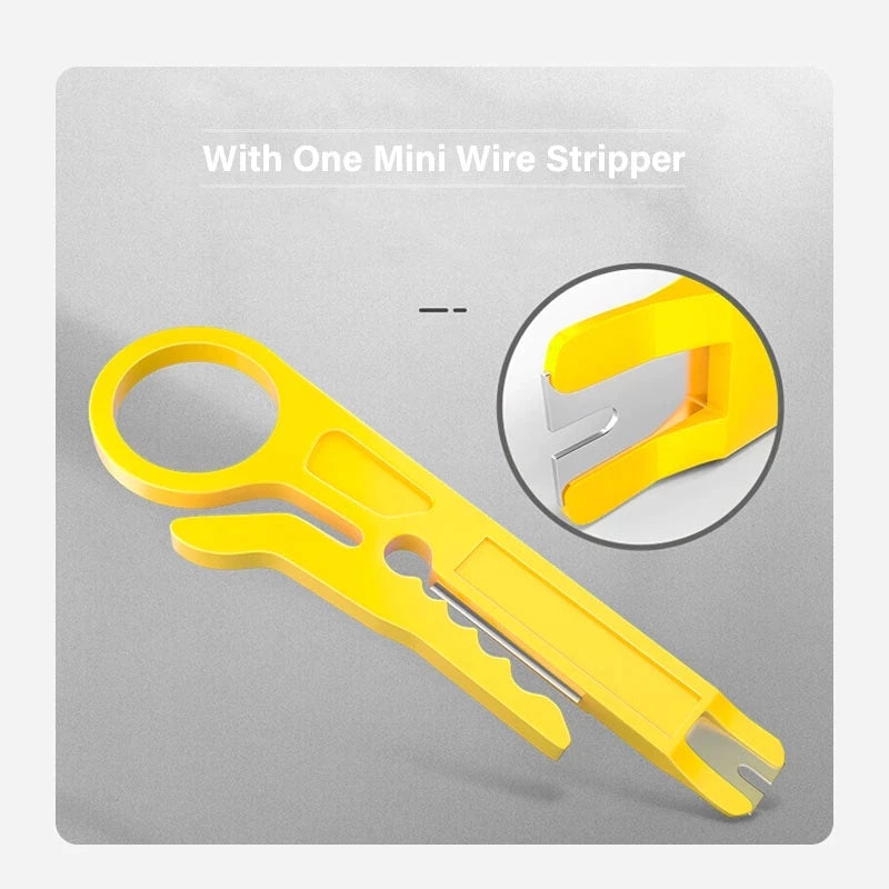 ZoeRax Multi-function RJ45 Crimping Tool, 10P/8P/6P-RJ11, RJ12, RJ45,RJ50 Crimper Cutter Stripper for Modular Plugs