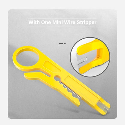 ZoeRax Multi-function RJ45 Crimping Tool, 10P/8P/6P-RJ11, RJ12, RJ45,RJ50 Crimper Cutter Stripper for Modular Plugs